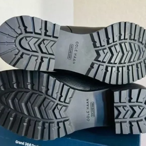 Like New! Cole Haan Waterproof Leather Chelsea Black Boot 8.5 - Picture 7 of 7